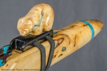 Yellow Cedar Burl Native American Flute, Minor, Mid G-4, #K29A (9)